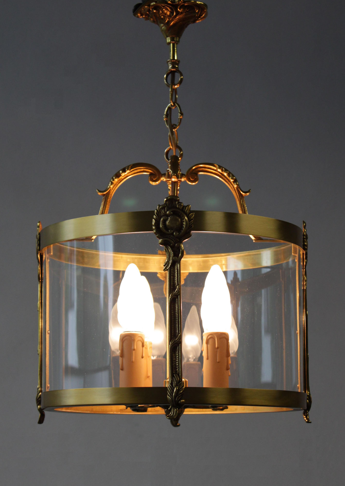 Lanterne Louis XV en bronze verni