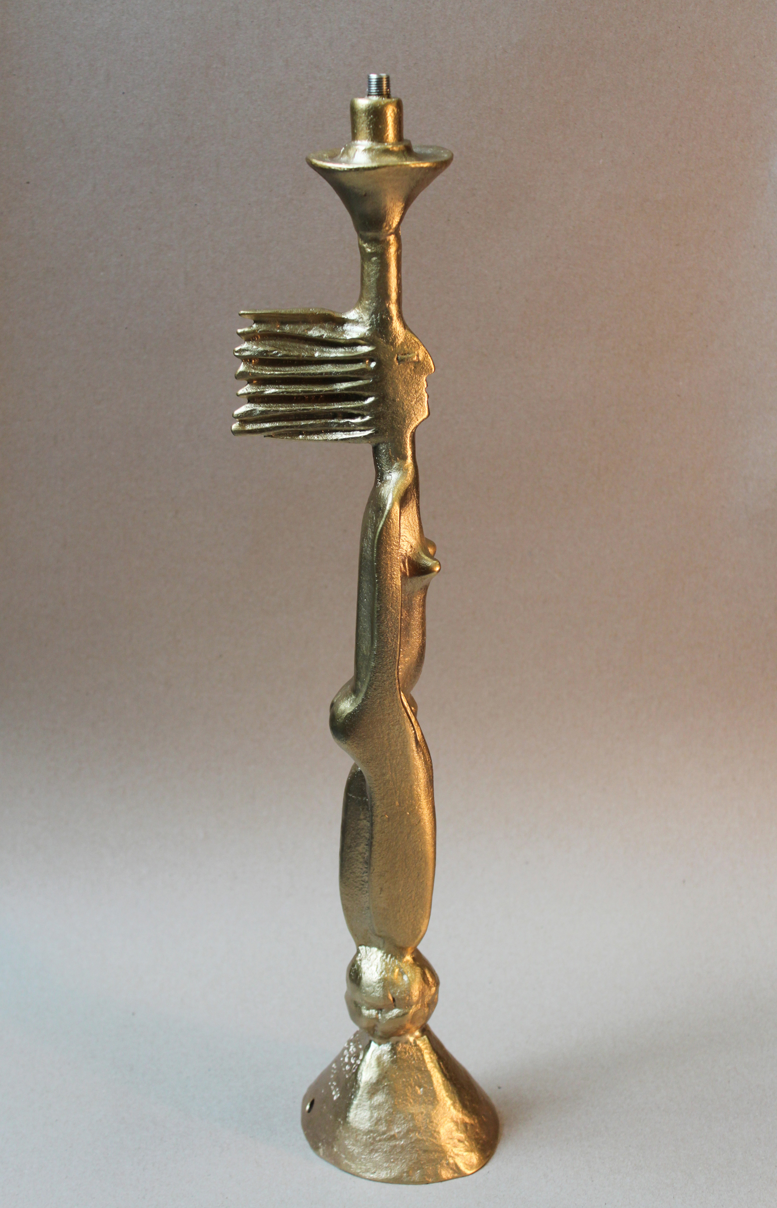 Pied de lampe "Femme" création Pierre Casenove