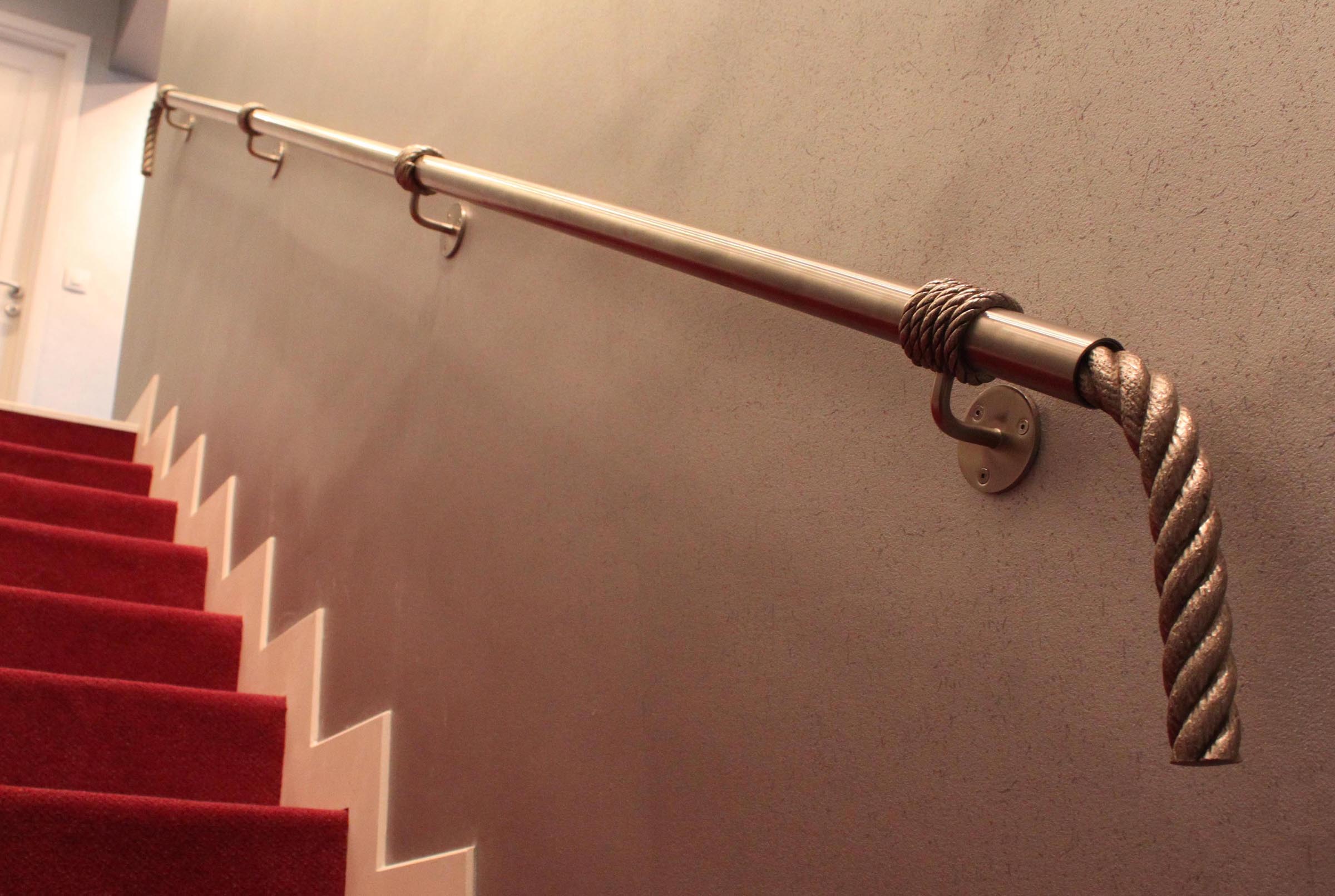 Création rampe laiton nickelé - Collection particulière