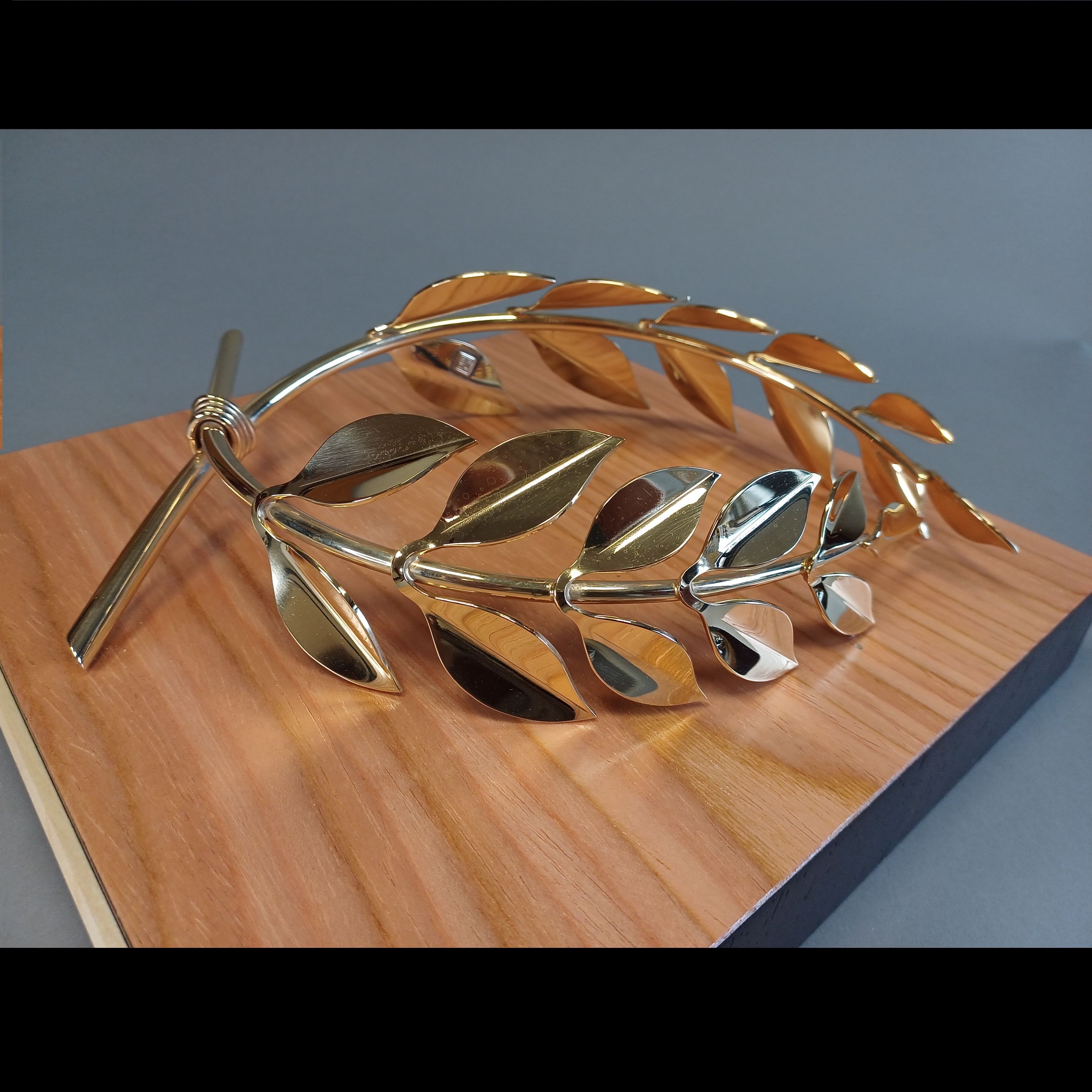 Trophées MOF MAF en métal doré