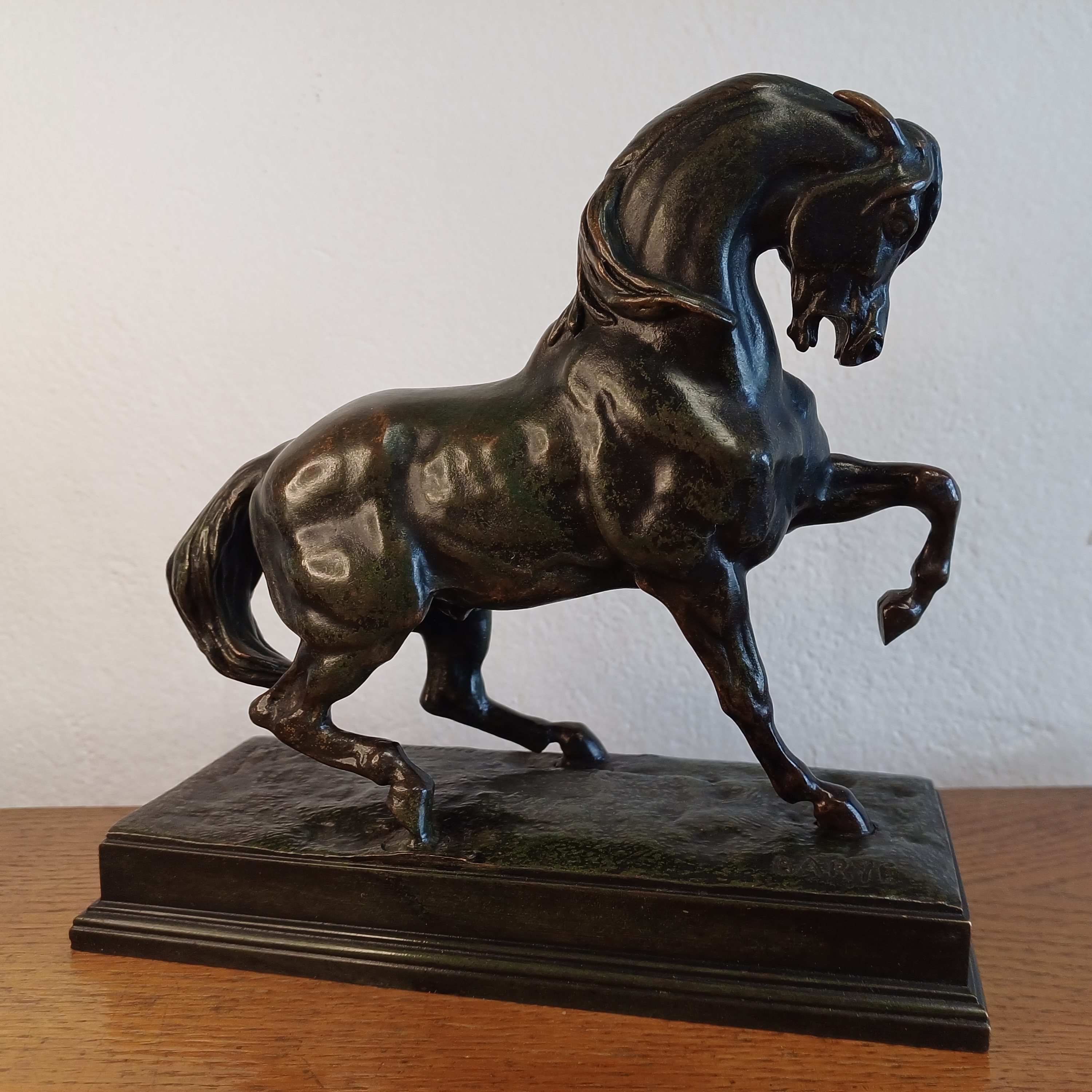 "Cheval" de Barye fondu en bronze par Barbedienne - Collection particulière