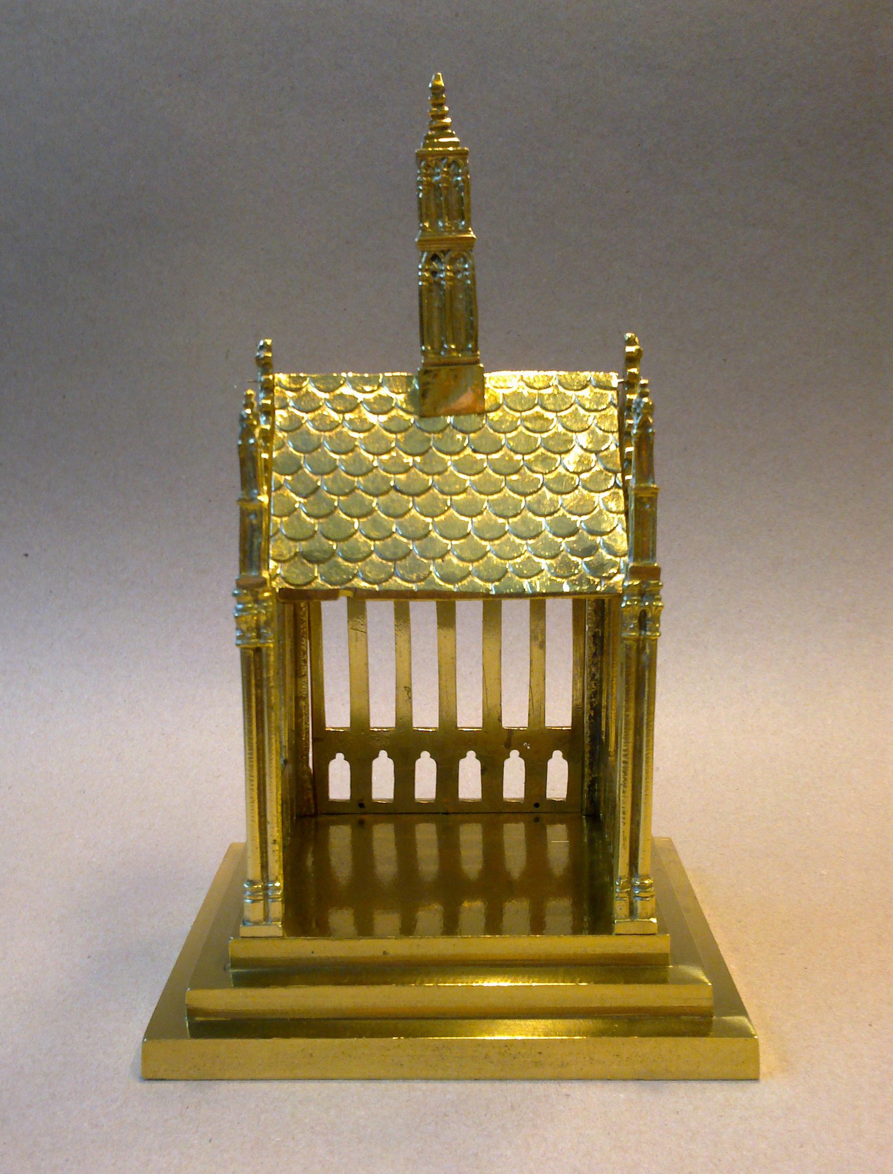 Reliquaire en bronze verni - Collection particulière